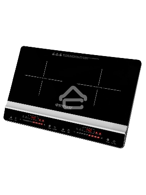 Плитка электрическая индукционного типа с двумя конфорками ENDEVER Skyline IP-66, черный, мощность 1800 Вт+1300 Вт, диаметр посуды 12-26 см, 2 шт/уп