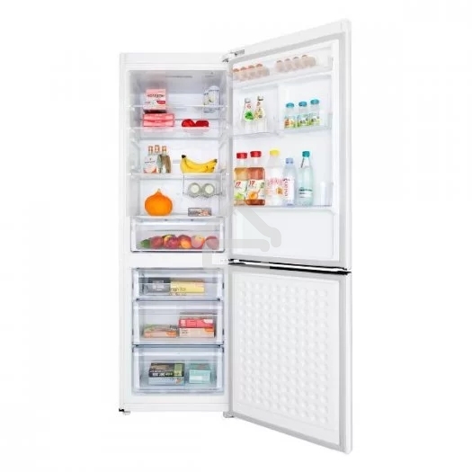 Холодильник-морозильник Maunfeld MFF187NFIW10 с инвертором белый двухкамерный 232/98 л морозилка снизу, No Frost