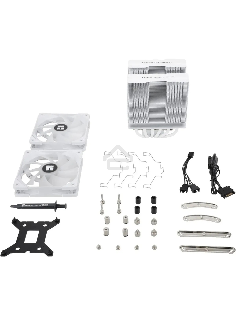 Устройство охлаждения(кулер) Thermalright Peerless Assassin 120 White ARGB Soc-AM5/AM4/1151/1200/2066/2011/1700 белый 4-pin 25.6dB Al+Cu 750gr Ret (PA120-WH-ARGB)