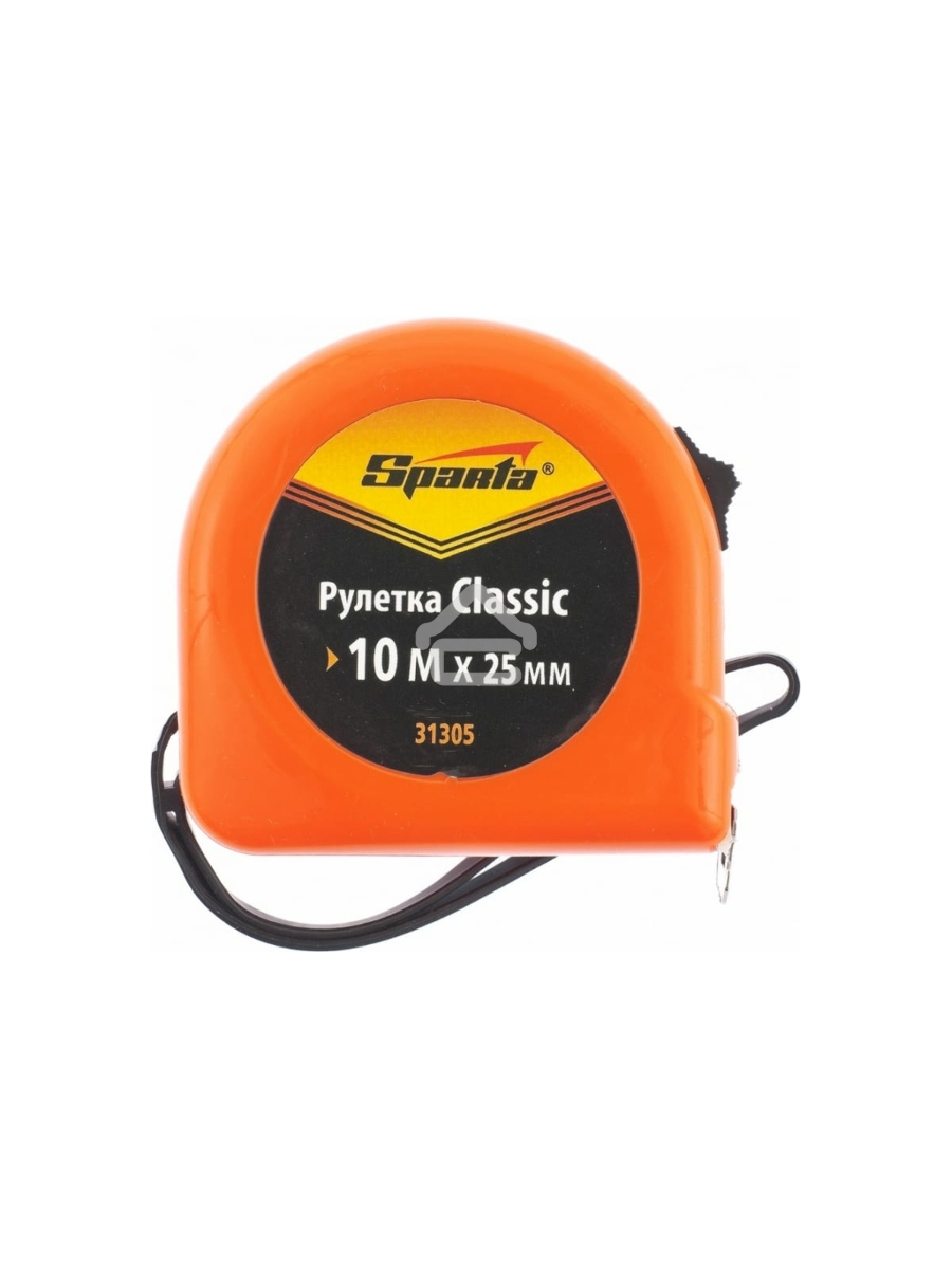 Рулетка Classic, 10 м х 25 мм, пластиковый корпус Sparta