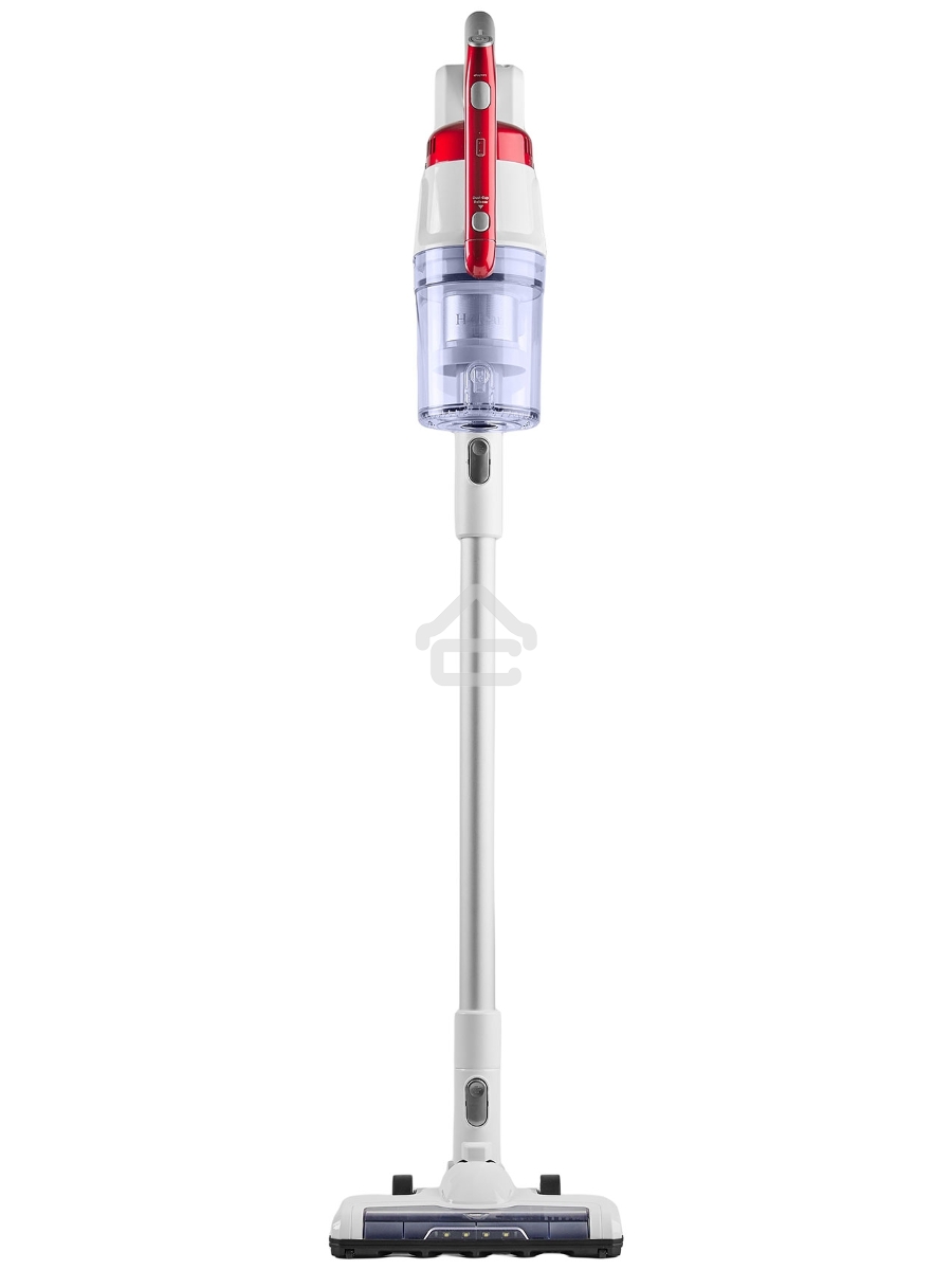 Пылесос вертикальный/ручной H-Clean HVC 102 SE белый/красный, питание от аккумулятора, 100 Вт, уборка сухая, пылесборник 0.65 л, работа от АКБ max 45 мин