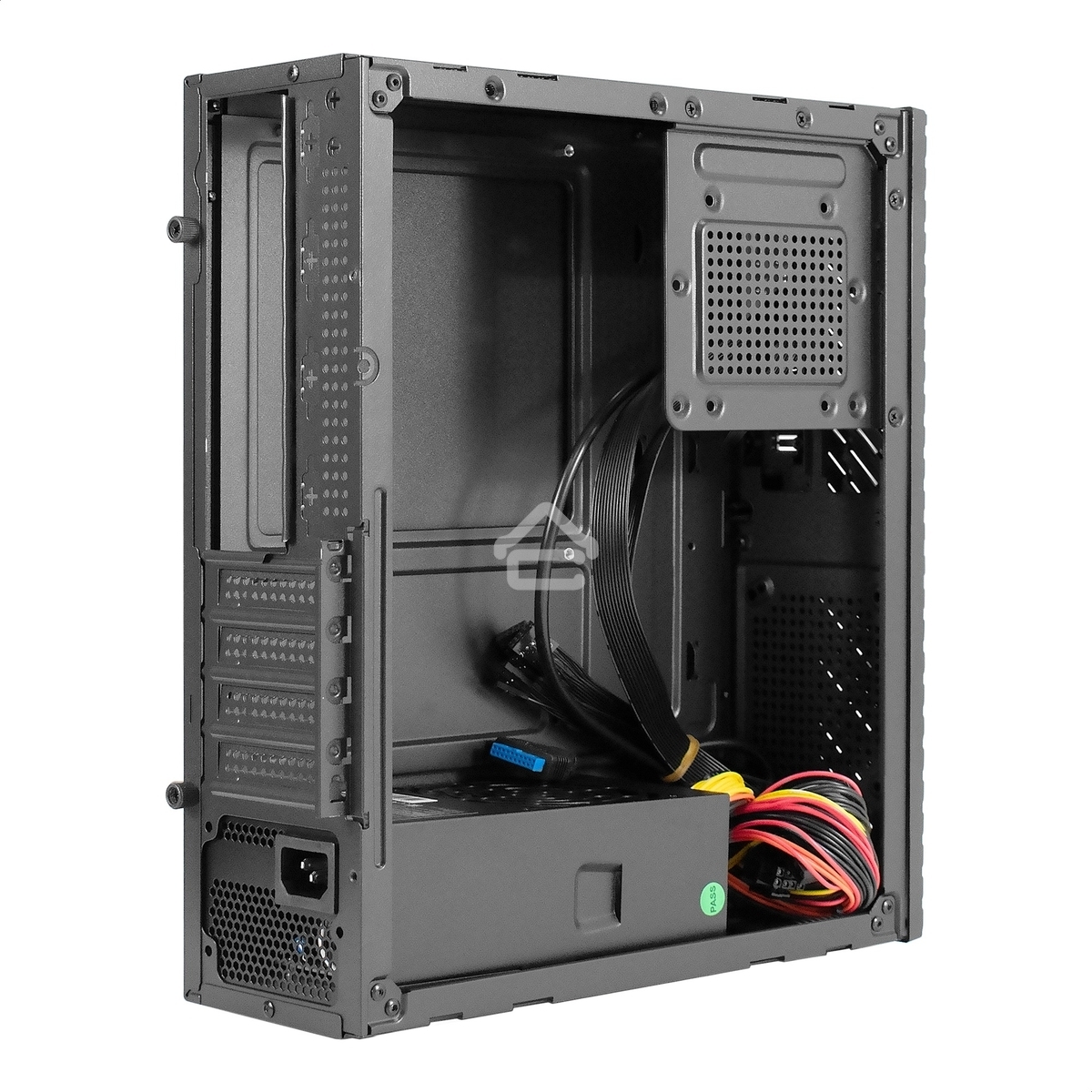 Компьютерный корпус Desktop ExeGate MI-302U-300 (mATX/mini-ITX, TPS300 8см, 1*USB+1*USB3.0, HD аудио, черный)