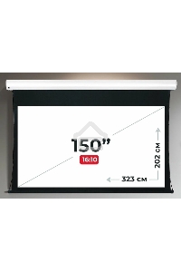 Экран для проектора S'OK Apollo SGPSMT-323x202PS бокового натяжения, ПВХ, белый корпус