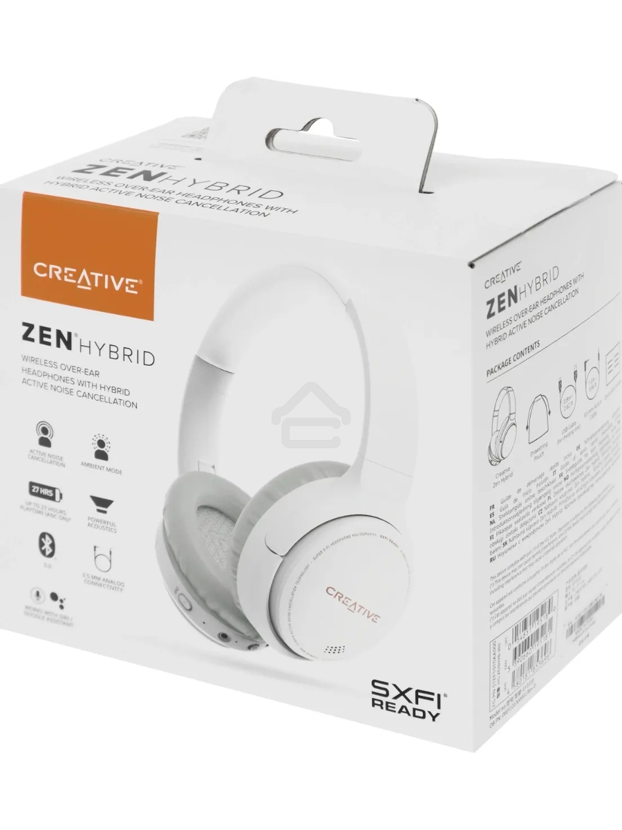 Гарнитура накладные Creative Zen Air Hybrid белый беспроводные bluetooth оголовье
