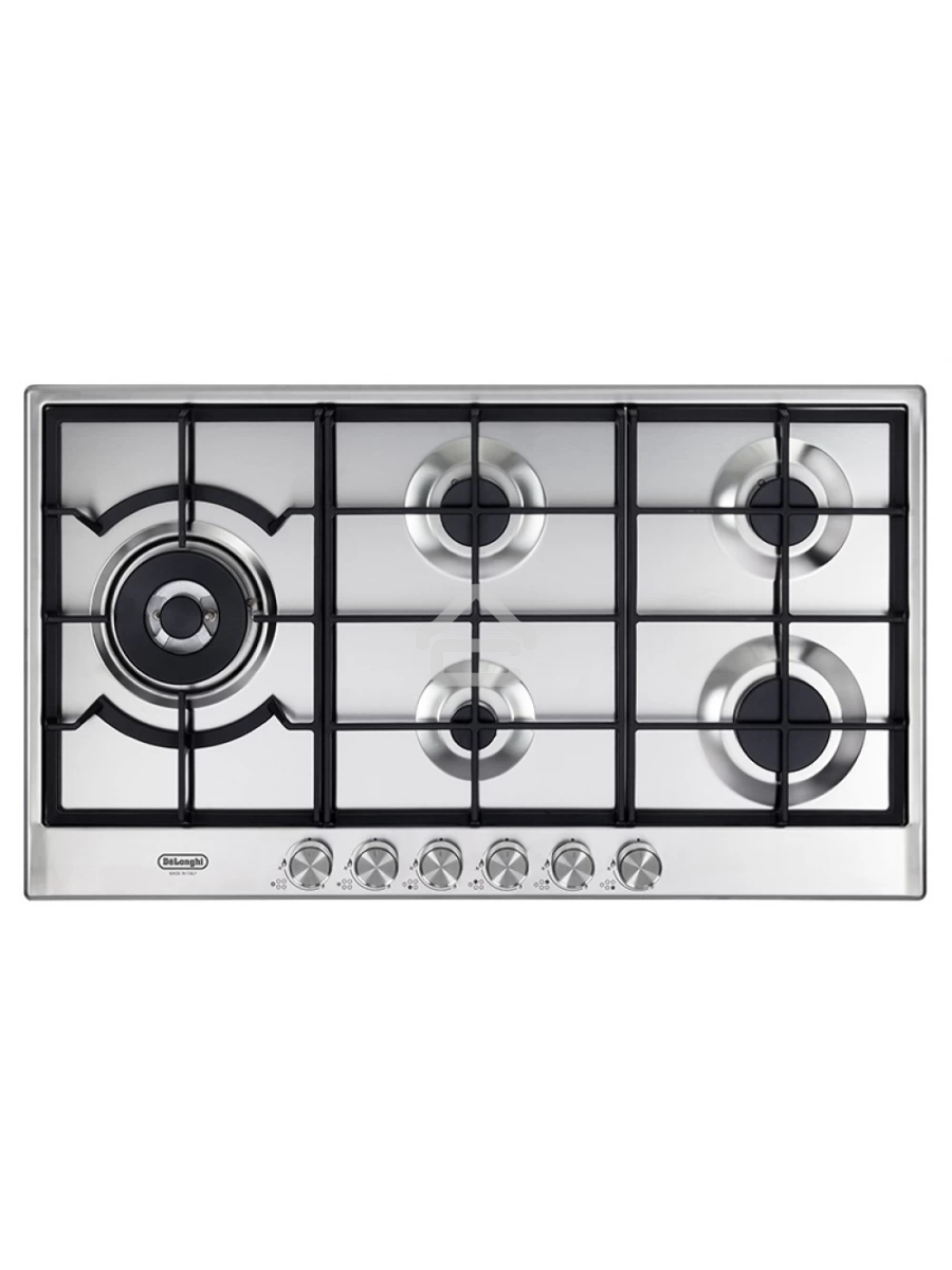 Газовая варочная панель DeLonghi NSL 590D X RUS независимая, нержавеющая сталь
