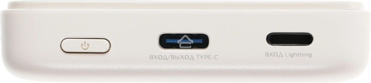 Мобильный аккумулятор Solove W12 5000mAh QC3.0/PD3.0 20W 3A USB-C беспров.зар. бежевый (W12 BEIGE RUS)