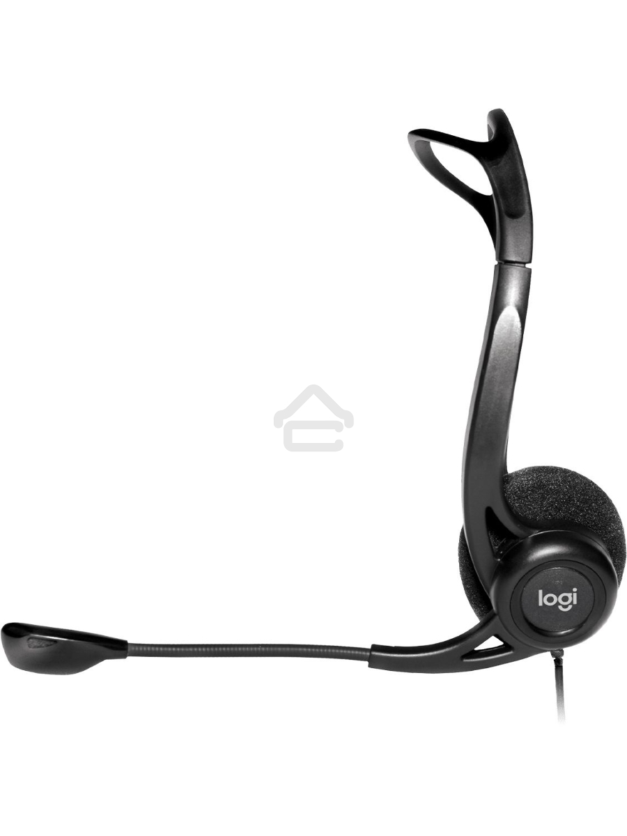 Наушники с микрофоном Logitech 960 черный 2.4м накладные оголовье (981-000100)