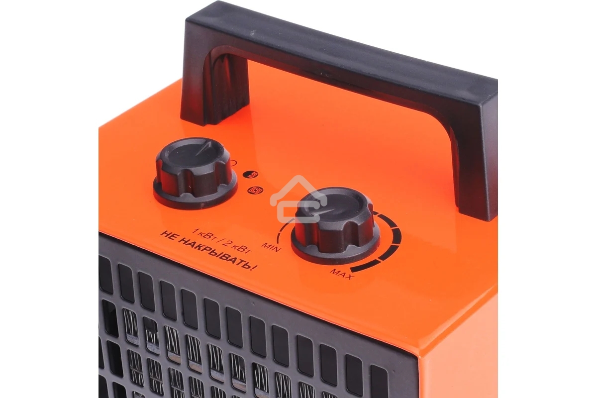 Тепловентилятор электрический Patriot PT Q 3S, оранжевый/черный, 2000 Вт, 25 м2, термостат