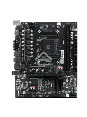 Материнская плата CBR A320M, AM4, AMD A320, 2xDDR4, 4xSATA, 1xM.2, 1xPCIe 3.0 x16, 1xPCIe x1, 1xHDMI, 1xVGA, 1x 1Gb LAN, 2xUSB-A 2.0, 2xUSB-A 3.0, 3x3.5 мм, mATX