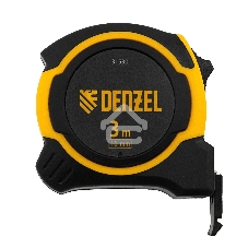 Рулетка Denzel 3м х 16мм, двухкомп. корпус, магнитный обрезиненный зацеп