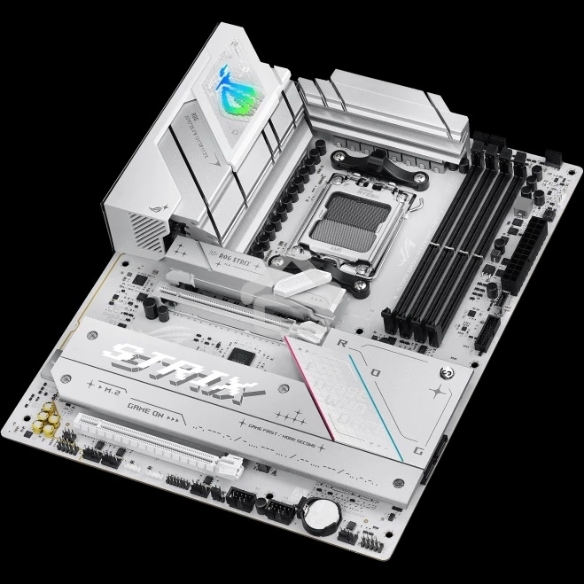 Материнская плата ASUS ROG STRIX B850-A GAMING WIFI, AM5, AMD B850, 4xDDR5, 2xSATA, 4xM.2, 1xPCIe 5.0 x16, 1xPCIe 4.0 x16, 1xPCIe x4, 1xDP, 1xHDMI, 1x2.5Gb LAN, 1xUSB-C 20Gbps, 1xUSB-C 10Gbps, 2xUSB-A 10Gbps, 4xUSB 5Gbps, 2xUSB-A 2.0, 3x3.5 мм, 7.1, ATX