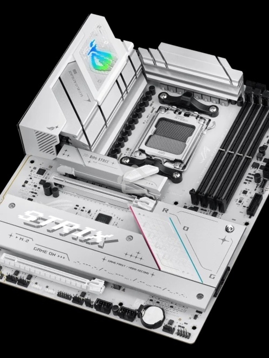 Материнская плата ASUS ROG STRIX B850-A GAMING WIFI, AM5, AMD B850, 4xDDR5, 2xSATA, 4xM.2, 1xPCIe 5.0 x16, 1xPCIe 4.0 x16, 1xPCIe x4, 1xDP, 1xHDMI, 1x2.5Gb LAN, 1xUSB-C 20Gbps, 1xUSB-C 10Gbps, 2xUSB-A 10Gbps, 4xUSB 5Gbps, 2xUSB-A 2.0, 3x3.5 мм, 7.1, ATX