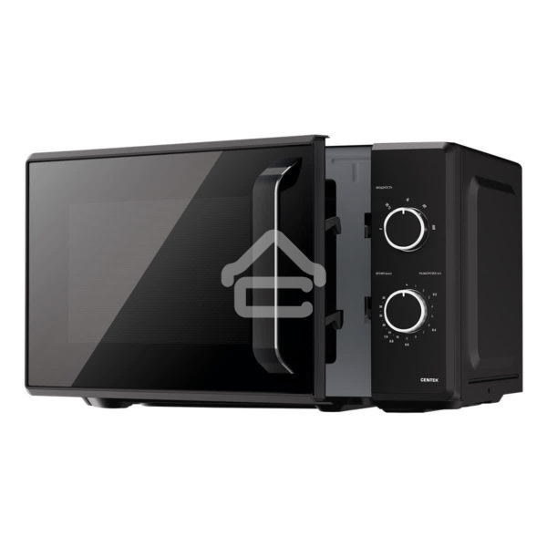 Микроволновая печь Centek CT-1550 черный, 20 л, 700 Вт, переключатели - поворотный механизм