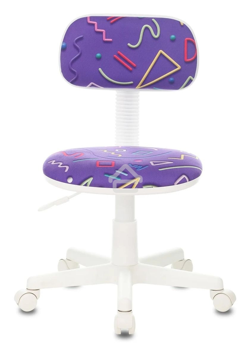Кресло детское Бюрократ CH-W201NX Sticks 08 фиолетовый, крестовина пластик