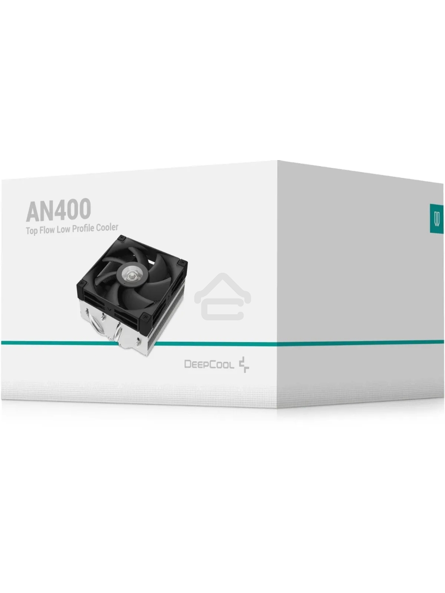 Кулер для процессора DEEPCOOL AN400 черный, 92 мм, алюминий/медь, 2950 об/мин, 23.2 дБ, 4 pin, 150 Вт, 52.5 мм