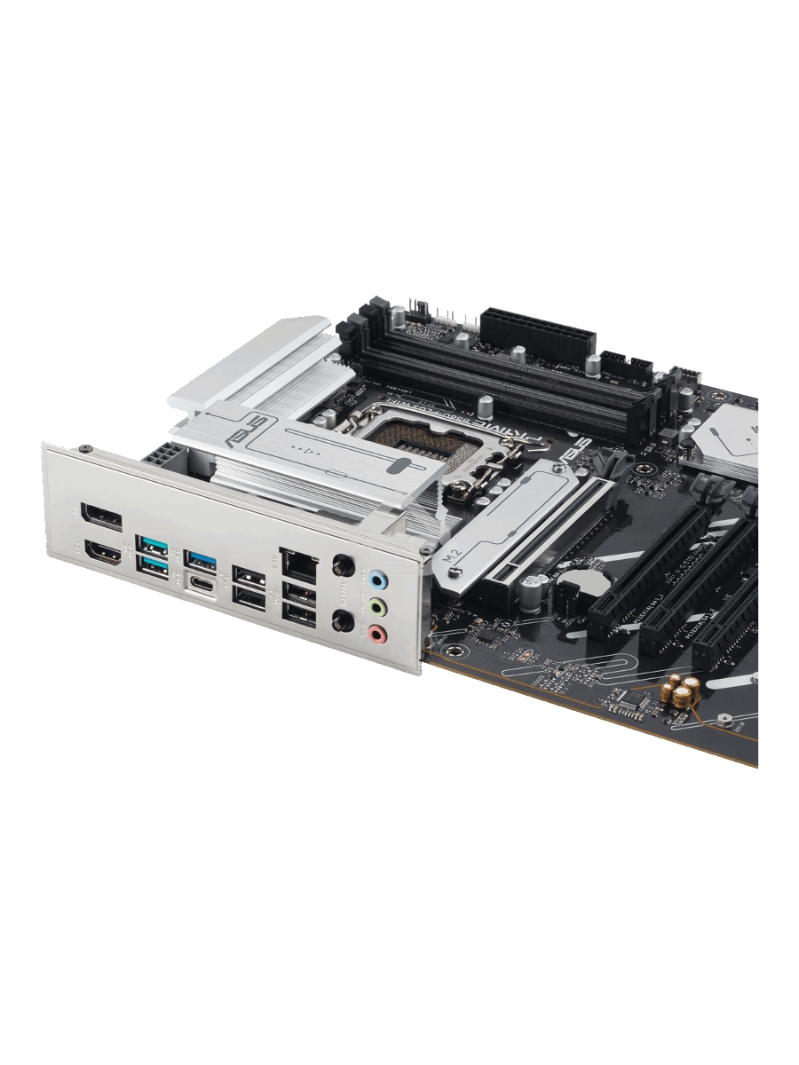 Материнская плата ASUS PRIME B860-PLUS WIFI, LGA 1851, Intel B860, 4xDDR5, 4xSATA, 2xM.2, 1xPCIe 5.0 x16, 4xPCIe 4.0 x16, 2xUSB-C, 4xUSB-A 3.2 Gen 1, 2xUSB-A 3.2 Gen 2, 1xHDMI, 1xDP, 1x2.5Gb LAN, 7.1, ATX