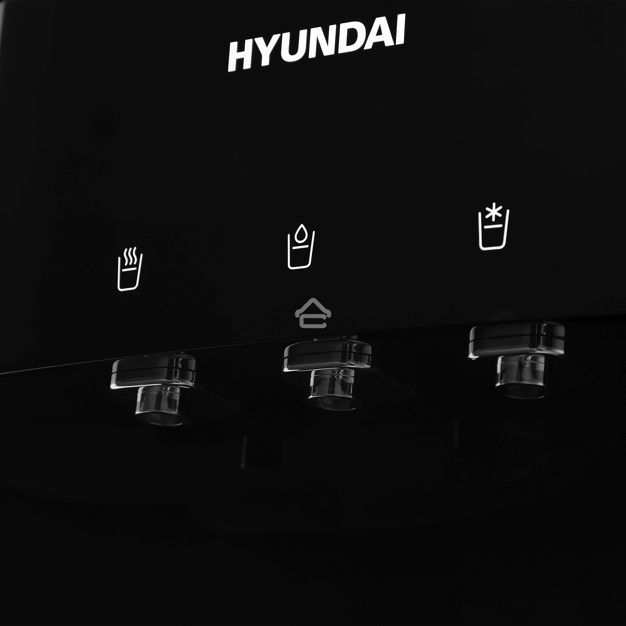 Кулер Hyundai H-WD2155E напольный, электронный, черный