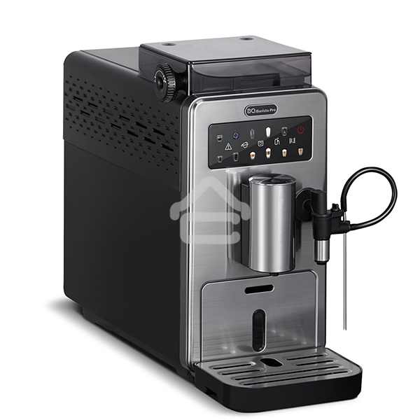 Кофемашина автоматическая BQ CM9003 серебристый/черный, исп. кофе - зерновой, 2 л, 1450 Вт, 15 бар