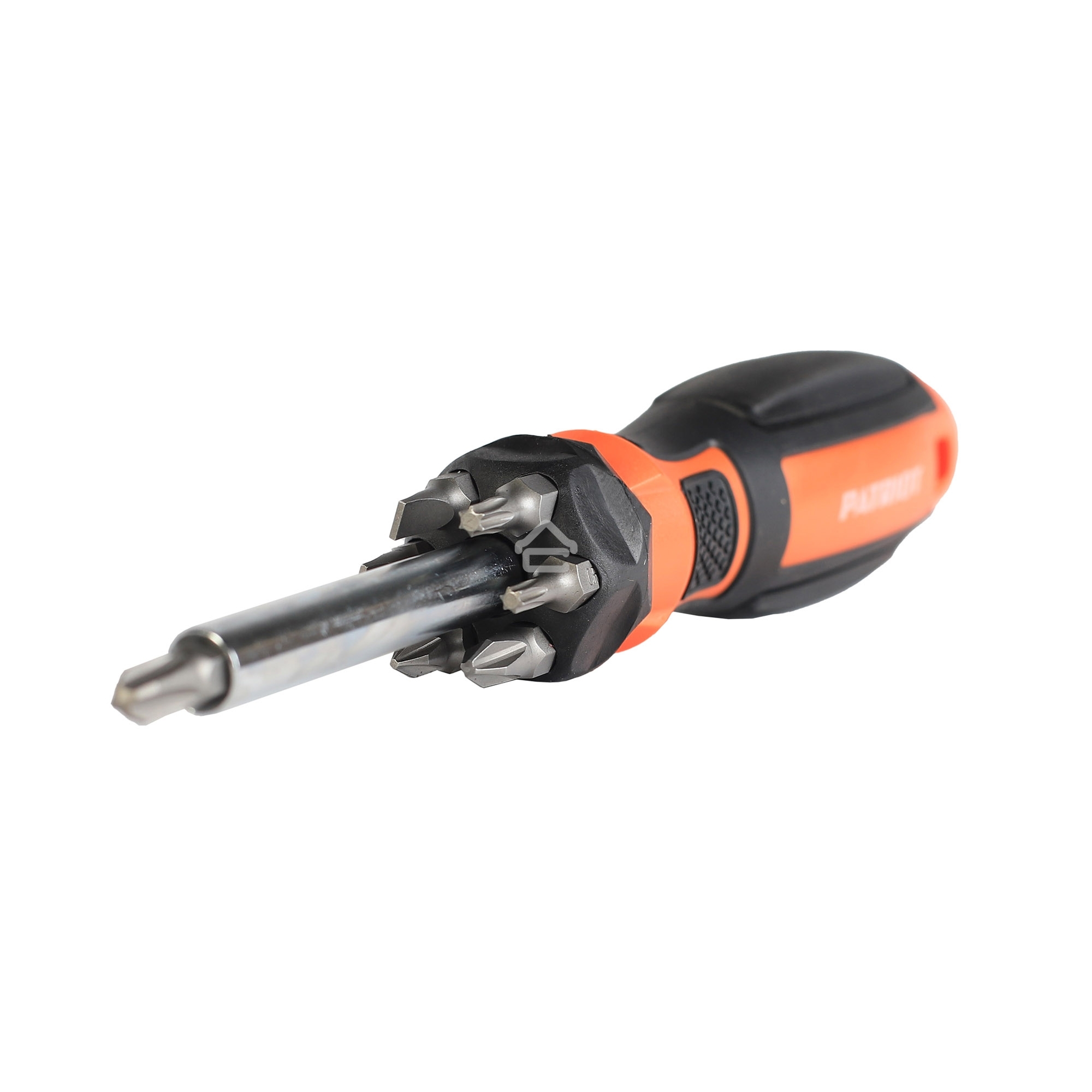 Отвертка-битодержатель Patriot SPS-8 с набором бит SL5мм,SL6мм,PH1,PH2,PH3,T15,T20, CR-V, двухкомпонентная рукоятка