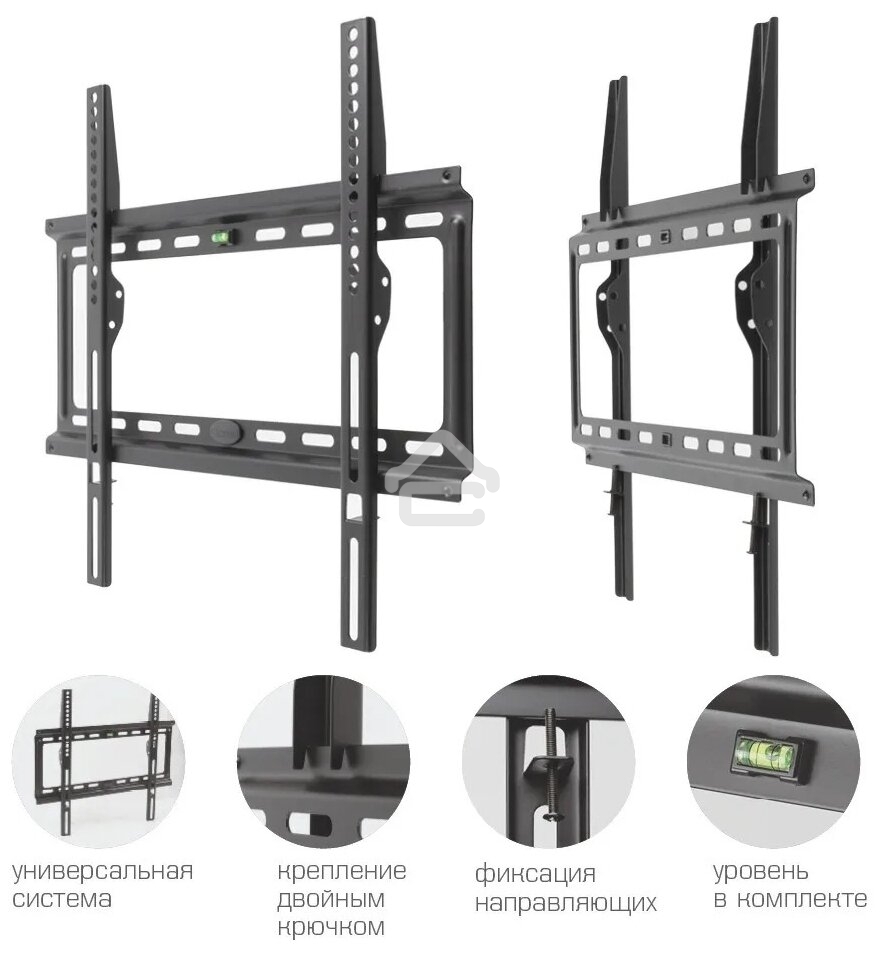 Кронштейн Kromax IDEAL-3 черный, 22