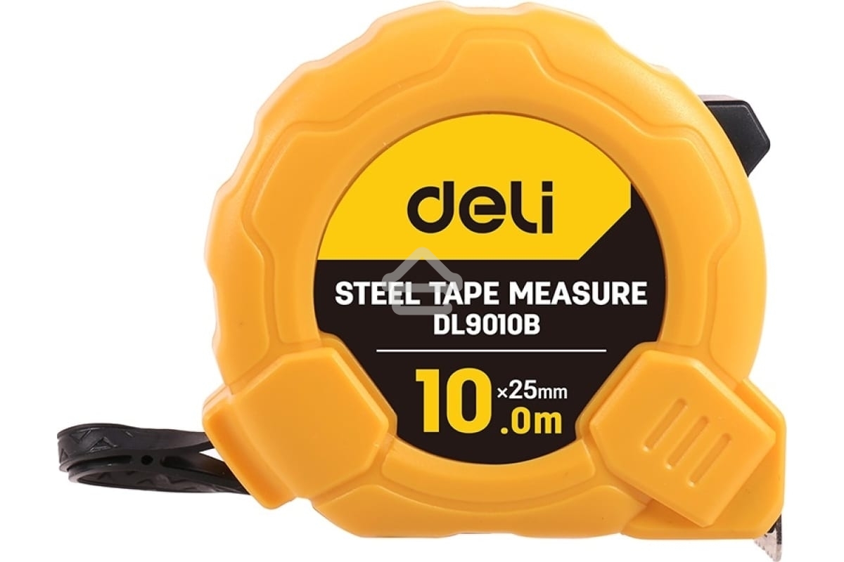 Рулетка Deli DL9010B 10мx25мм Метрическая. Корпус ударопрочный, компактный.