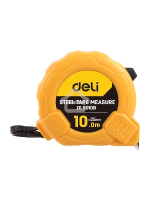 Рулетка Deli DL9010B 10м*25мм Метрическая. Корпус ударопрочный, компактный.