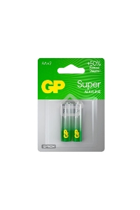 Алкалиновые батарейки GP Super Alkaline G-Tech 15А АA - 2 шт. на блистере