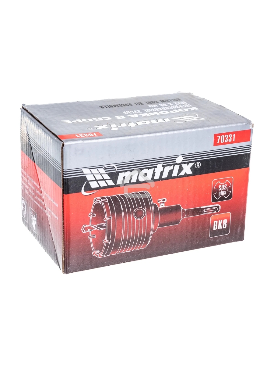 Коронка в сборе MATRIX М22x80 мм, SDS PLUS 70331