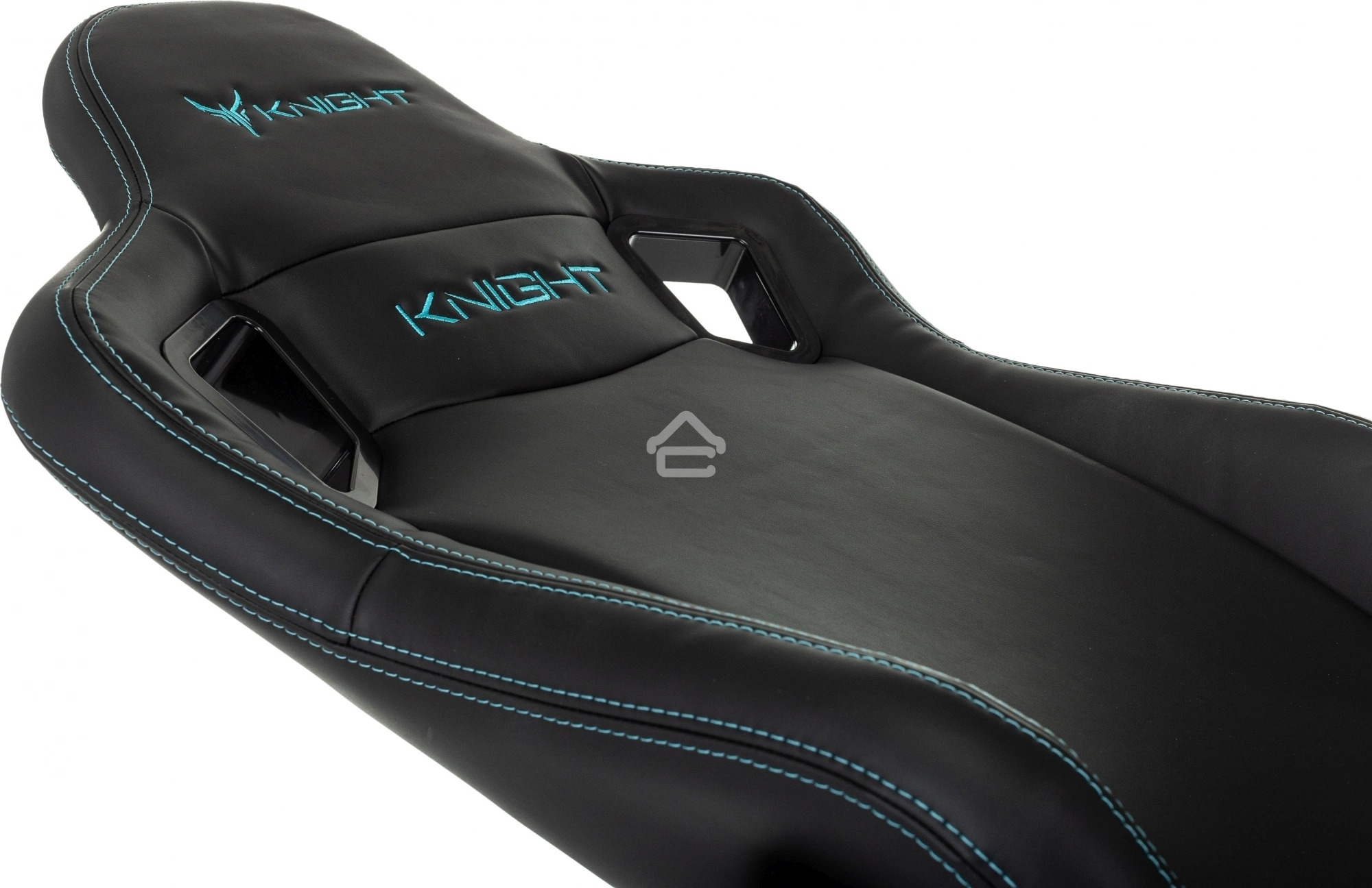 Кресло игровое Knight Outrid Smile черный эко.кожа крестов. пластик
