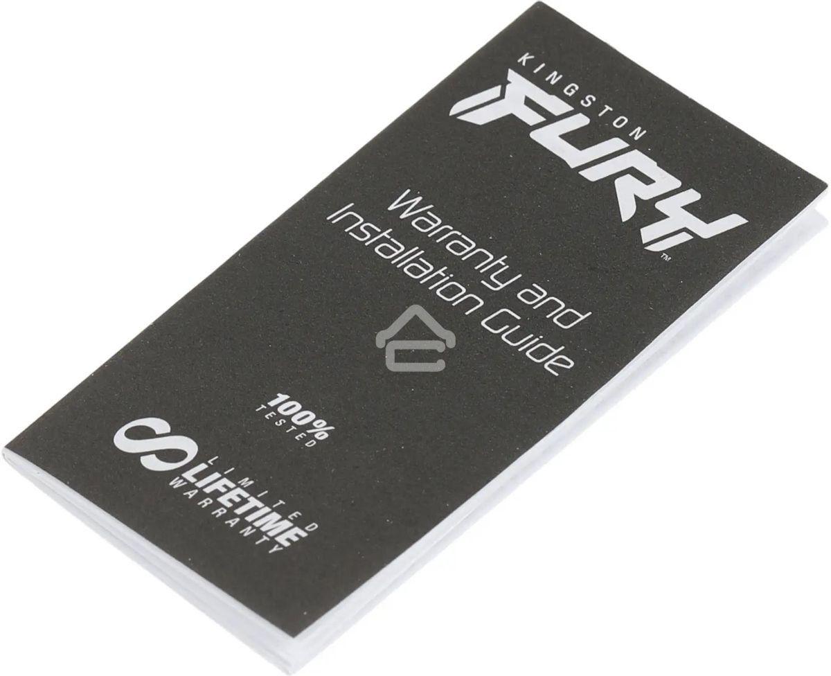 Оперативная память Kingston Fury Beast, DDR4, 16GB (1x16GB), 3200MHz, CL16, DIMM, с радиатором, черный