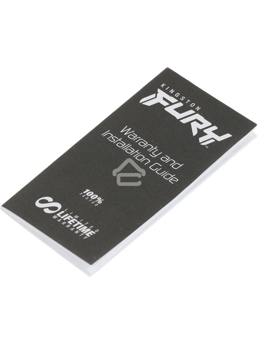 Оперативная память Kingston Fury Beast, DDR4, 16GB (1x16GB), 3200MHz, CL16, DIMM, с радиатором, чёрный