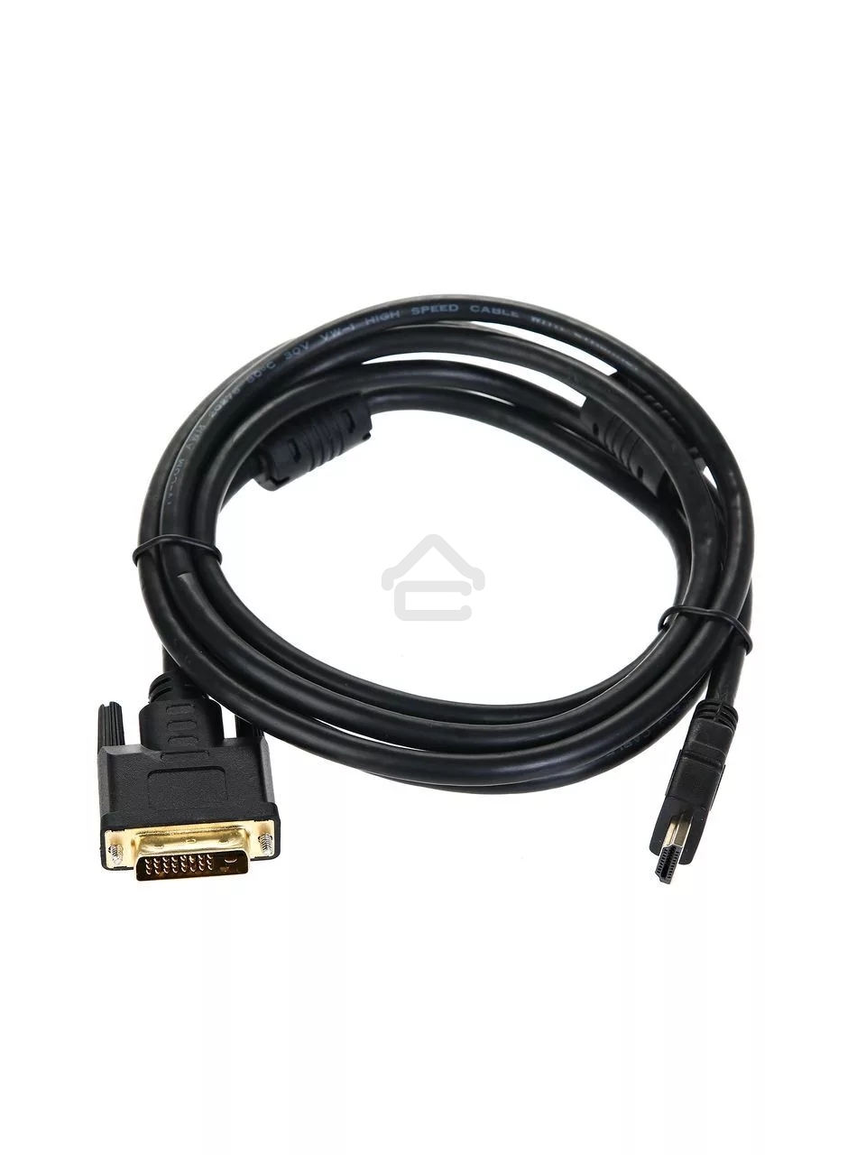 Кабель HDMI to DVI-D (19M -25M) 2м, TV-COM, 2 фильтра LCG135F-2M