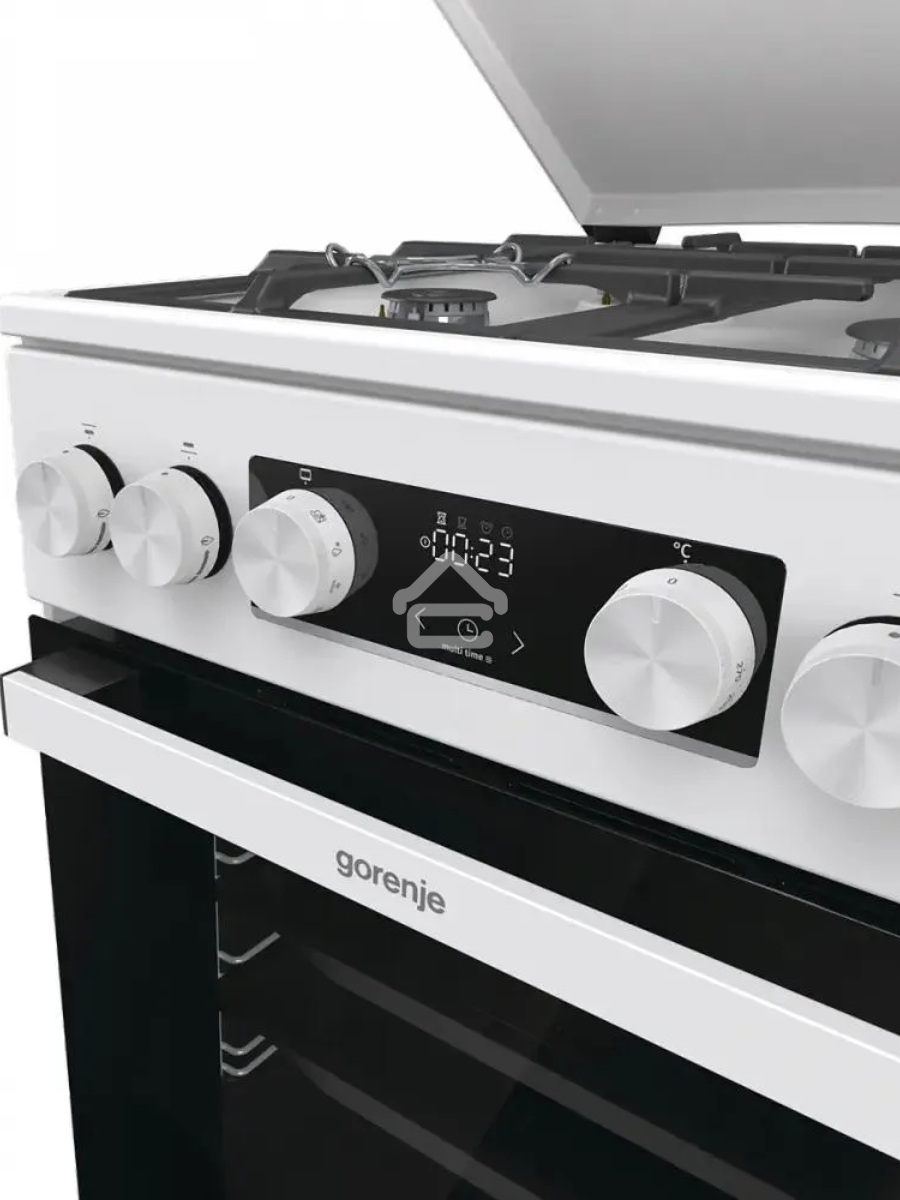 Плита комбинированная Gorenje GK5C42WF-B белый, конфорок 4 газовых, духовка 70 л, 50 см x 85 см x 59.4 см