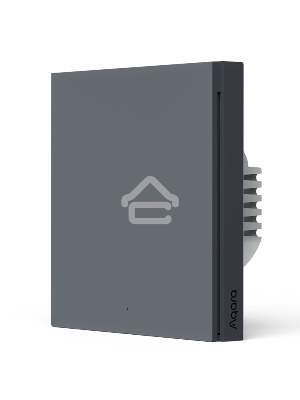 Выключатель одноклавишный без нейтрали Aqara Smart Wall Switch H1 EU (WS-EUK01 graphite) 