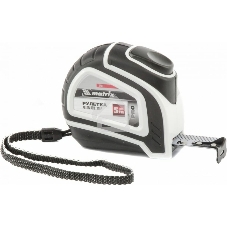 Рулетка Matrix Autostop, 5 м х 19 мм, двухкомпонентный корпус, автоматическая фиксация, PRO