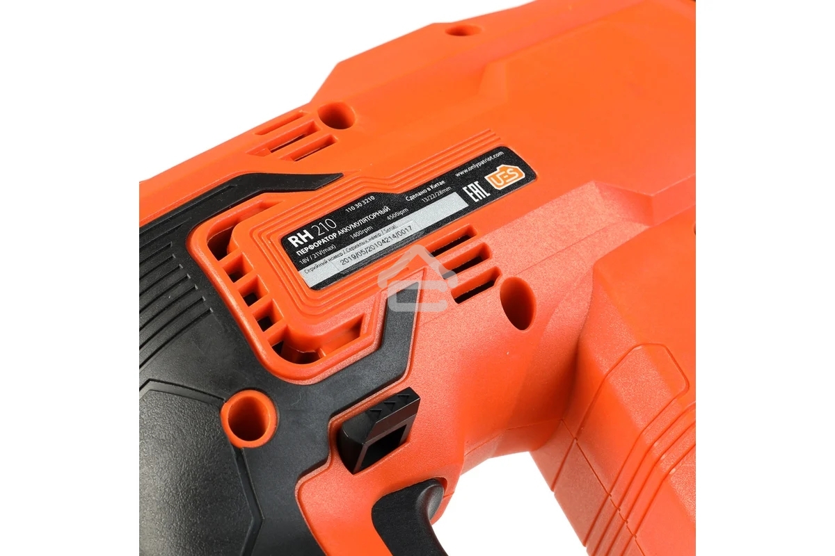 Перфоратор Аккумуляторный Бесщеточный Patriot RH 210Li UES, 1,7Дж, 0-1400об/мин., 0-4500уд/мин. (без аккумулятора и зарядного устройства)