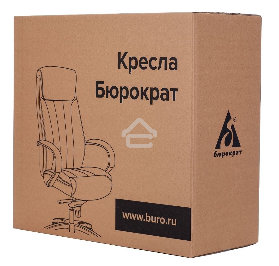 Кресло руководителя Бюрократ T-898SL/BLACK черный, искусственная кожа, крестовина хром