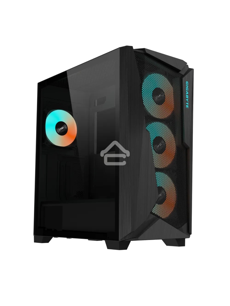 Корпус Gigabyte C301 Glass MidTower, ATX, USB-C x1, USB3.0 x2, Audio I/O, GPU:400mm, Black, TG