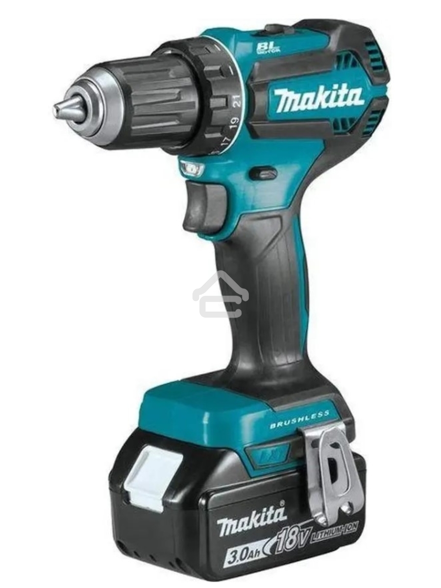 Дрель-шуруповерт Makita DDF485RF, 18 В, 3 Ач, аккумуляторная