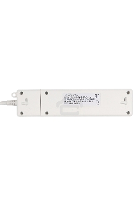 Бытовой удлинитель PowerCube, 2р с/з вык.,3USB, 3500 Вт, 16А, 1.9 м, 3*1,0 (белый) PC-4-2M