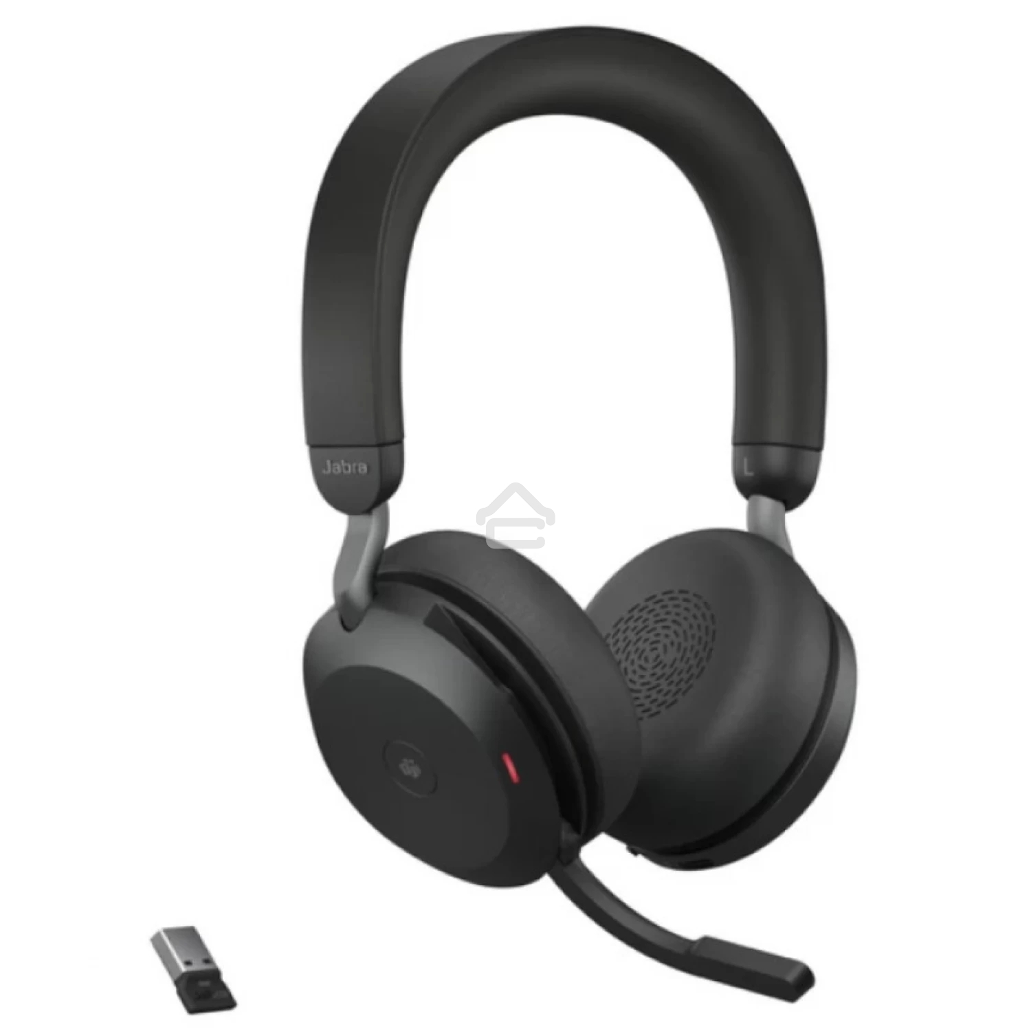 Гарнитура беспроводная Jabra Evolve 2 75, Link380a MS Stereo Stand Black