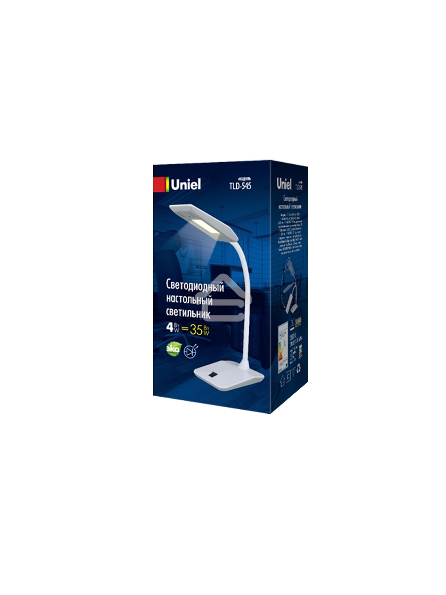 Светильник настольный TLD-545 Grey-White 350Lm 3500K UNIEL