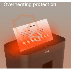 Шредер Deli ET021 черный (секр.P-4) фрагменты 8лист. 12лтр.