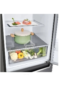 Холодильник LG GC-B459SLCL графит двухкамерный инвертер 247/127л морозилка снизу, No Frost