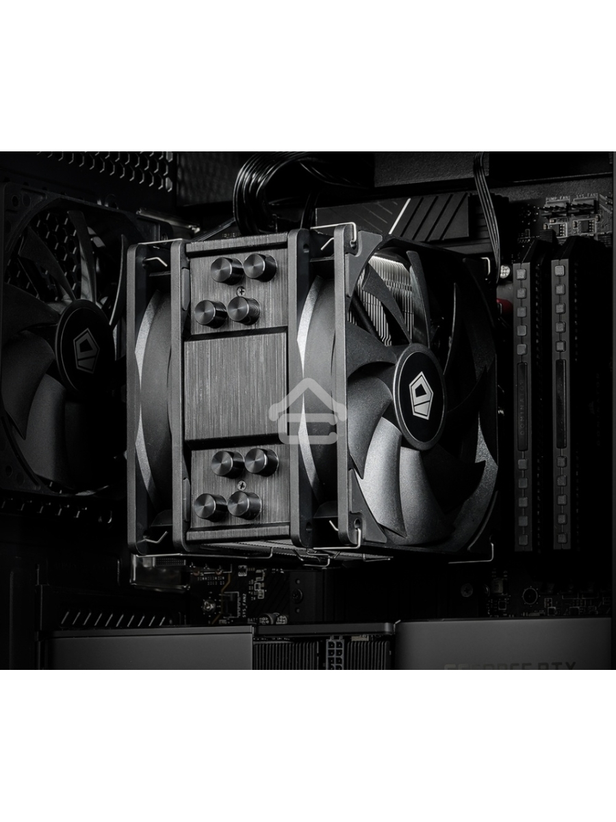 Кулер для процессора ID-COOLING SE-214-XT PLUS черный 120мм алюминий+медь 1800rpm 35.2db 4-pin 200W 150мм