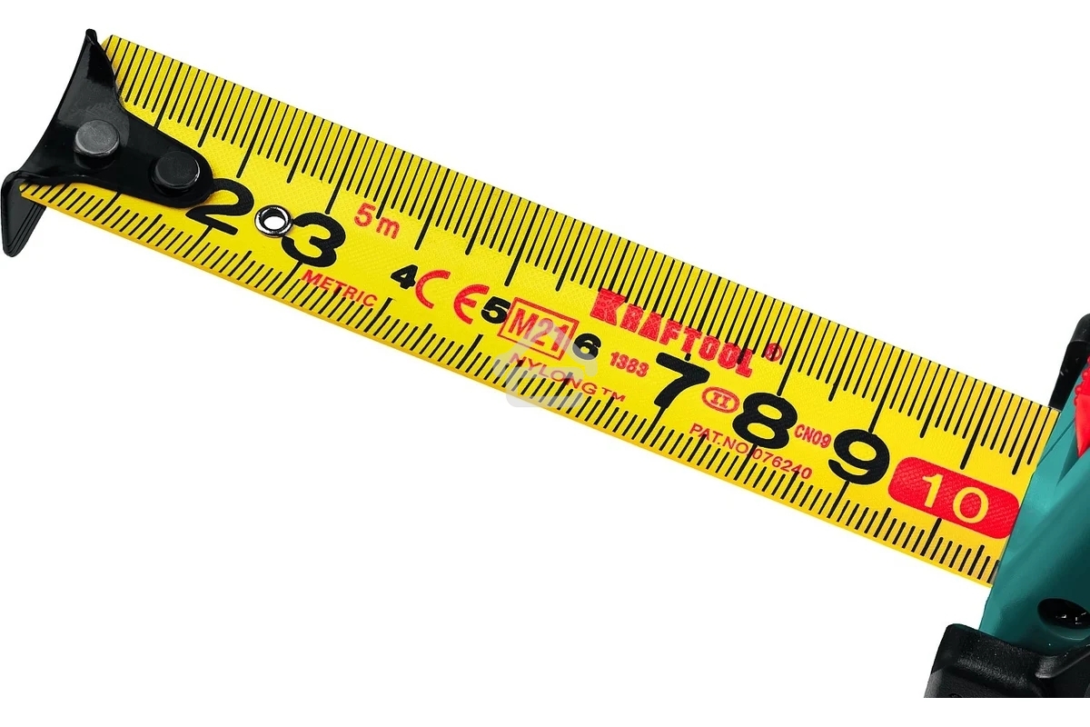 Рулетка KRAFTOOL X-Drive 3м/19мм с ударостойким обрезиненным корпусом
