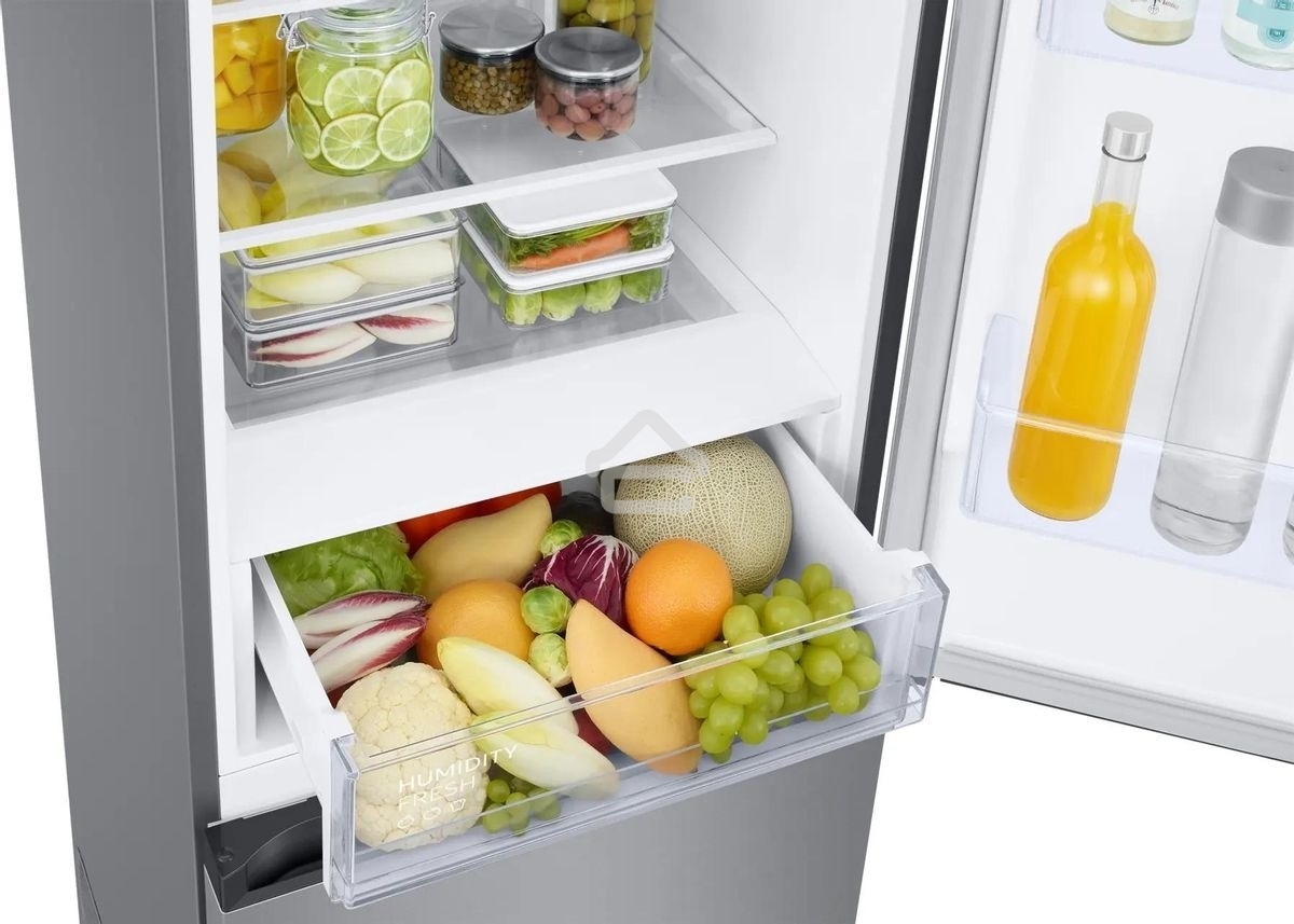 Холодильник Samsung RB38C600DSA/EF серебристый двухкамерный 276/114л морозилка снизу, No Frost