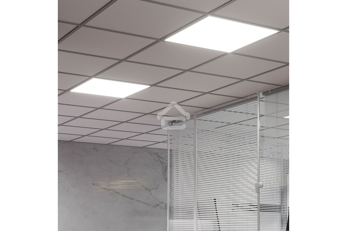 Светильник светодиодный универсальный Gauss LED ДВО 30 Вт MiR 3000 Лм 4000К 595х595х50 мм IP40 матовый аварийный с БАП