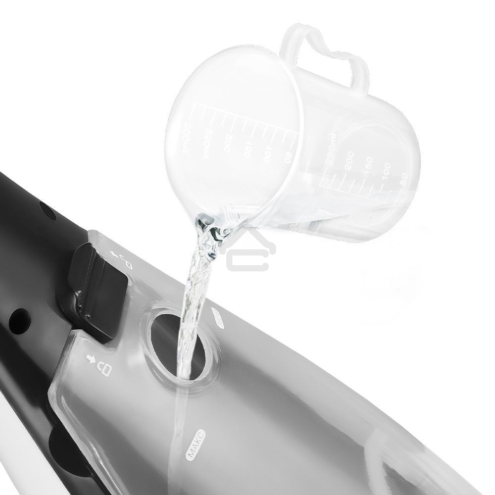 Швабра паровая Kitfort КТ-1088 белый/черный