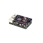 Компьютерный корпус Qumo Aluminum case with double black 2-wire fans,  Raspberry Pi 5B, black(RS056)